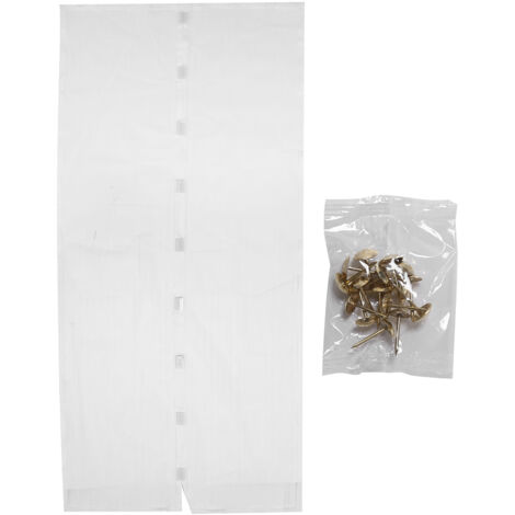 Magnetic Door Curtain Automatic Closing AntiMosquito Door Screen for Bedroom Kitchen(White )