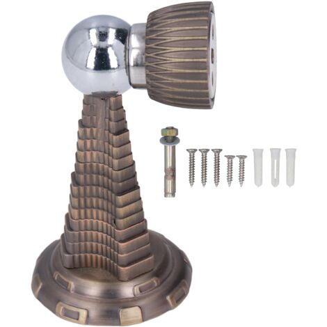 Magnetic Door Stop Wall Mount Zinc Alloy Door Stopper with Accessories for Ceramic Glass Marble Metal Wood