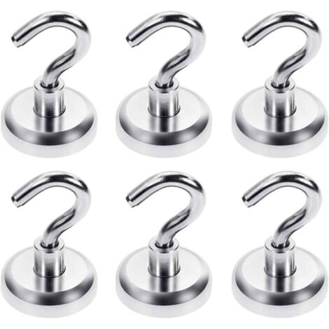 Magnetic Hook - 32 mm - Neodymium Magnetic Hook - Holds 80 lbs (36 kg) - Super Strong