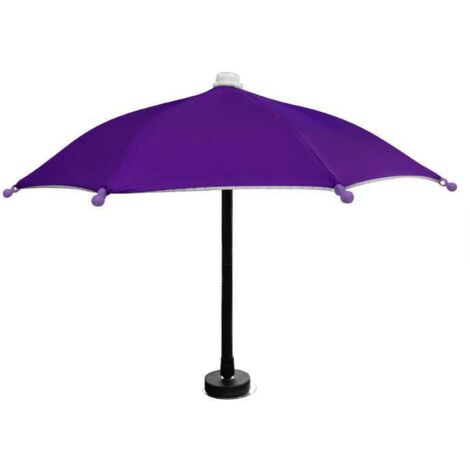 Magnetic Mobile Phone Umbrella, Adjustable and Foldable, Ideal for Beach and Outdoors (Pink)