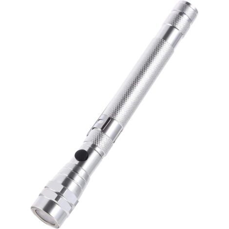 Magnetic Pick Tool with LED Light Telescopic Electric Torch Retrieval Magnetic Gadget for Filling (Without Battery)