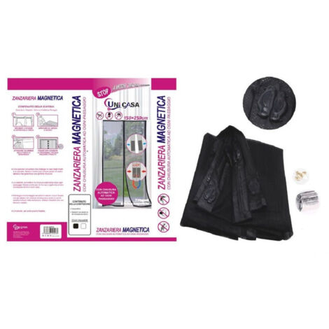 Magnetic Room For Porte 150x250cm Nera Tenda Balcone Terrazzone Porta 12773