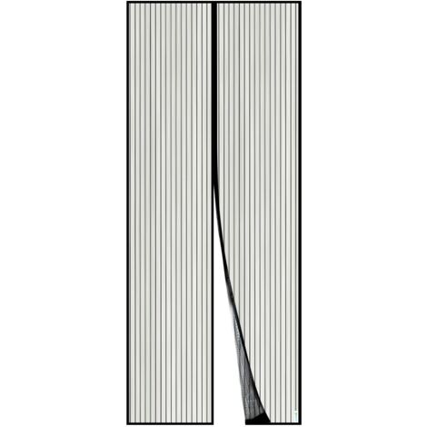 Magnetic Screen Door, Mesh Curtain, Automatic Closing, Keeps Fresh Air Inside (100220cm, Black)