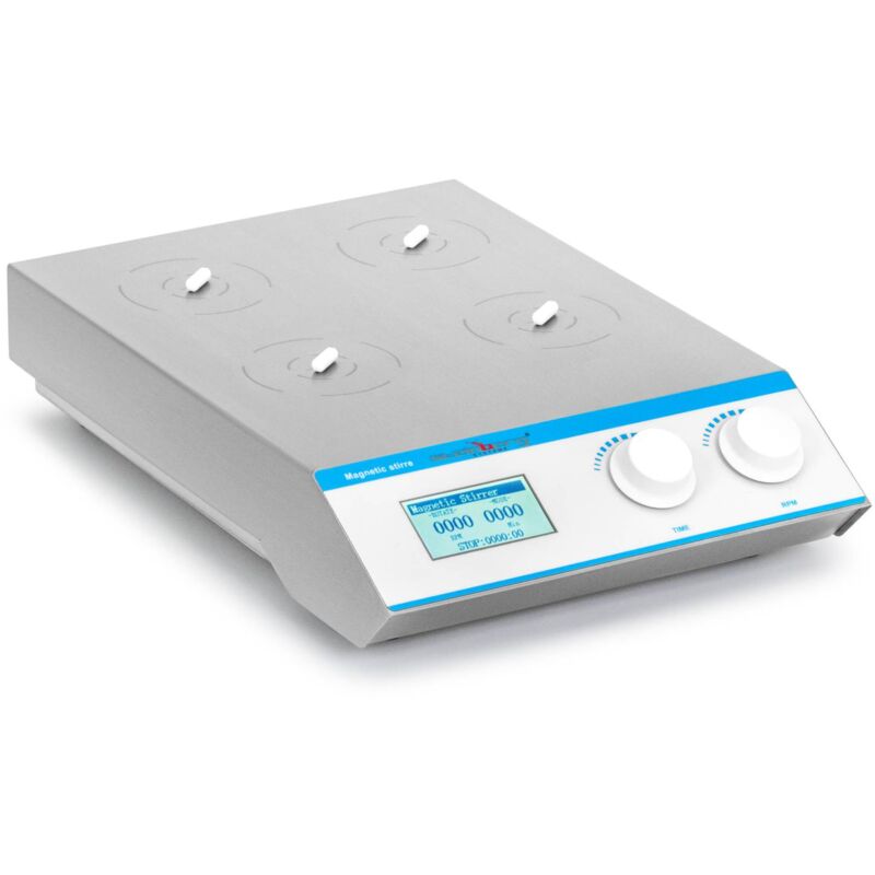 Magnetic Stirrer - 4 x 1000 ml - 0 - 2400 rpm - timer Laboratory mixer