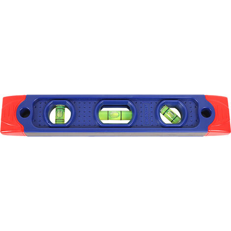 Magnetic Torpedo Level 230 mm piccola - Livella magnetica infrangibile con 3 fiale per professionisti - Mini livella per righello e misurazione di precisione