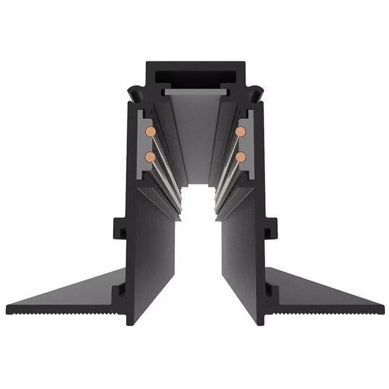 Rail Magnétique Semi-Encastrable 2m Largeur 72mm en Aluminium Triphasé S20