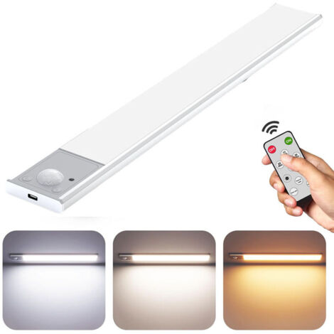 Magnetic under-counter kitchen light, indoor light with motion sensor and remote control, 30cm