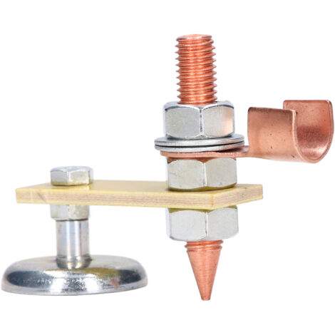 Magnetic Welding Support Clamp Adjustable Welding Support Ground Holder with Terminal Connector