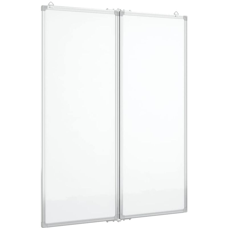 Magnetic Whiteboard Foldable 80x100x1.7 cm Aluminium Vidaxl