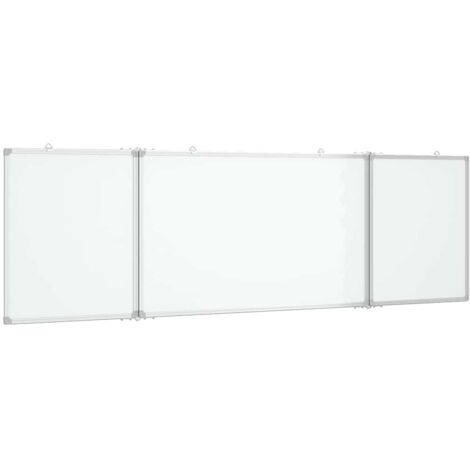 Magnetic Whiteboard Foldable 160x60x1.7 cm Aluminium vidaXL