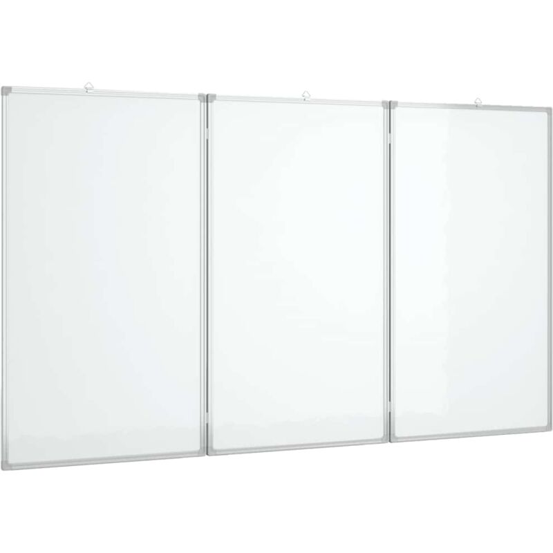 Magnetic Whiteboard Foldable 180x80x1.7 cm Aluminium vidaXL