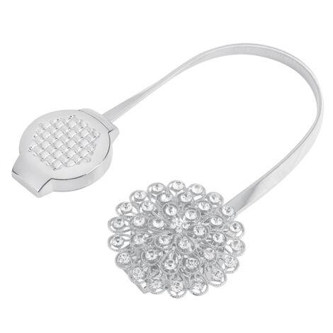 Magnetic Window Curtain Tieback Adjustable Crystal Buckle Holder Holdback Home Decor 2