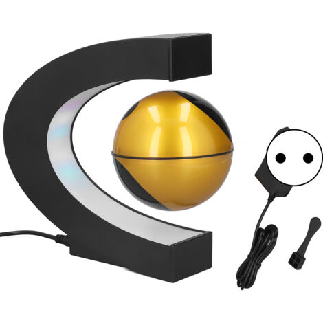 Magnetisch schwebendes Yin-Yang-Ornament, schwebende Dekoration C, EU-Stecker 100–240 V