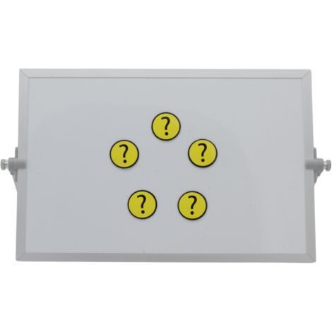 Magnetisch Symbool Vraagteken 3x3 cm geel