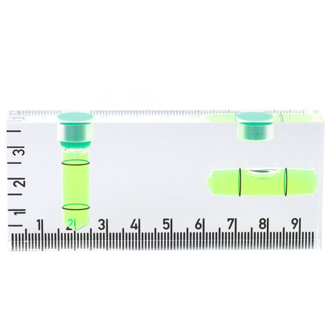 Magnetische Acryl-Wasserwaage – Kleines, tragbares 95-mm-Modell für Bau- und Dekorationszwecke