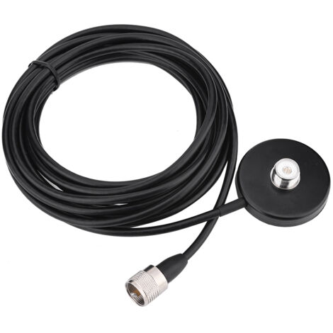 Magnetische Autoantenne mit 5 m Koaxialkabel und UHF-Stecker