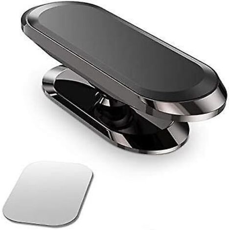 Magnetische Autohalterung für Handys (Schwarz), universelle Magnethalterung mit 360°-Drehung, kompatibel mit