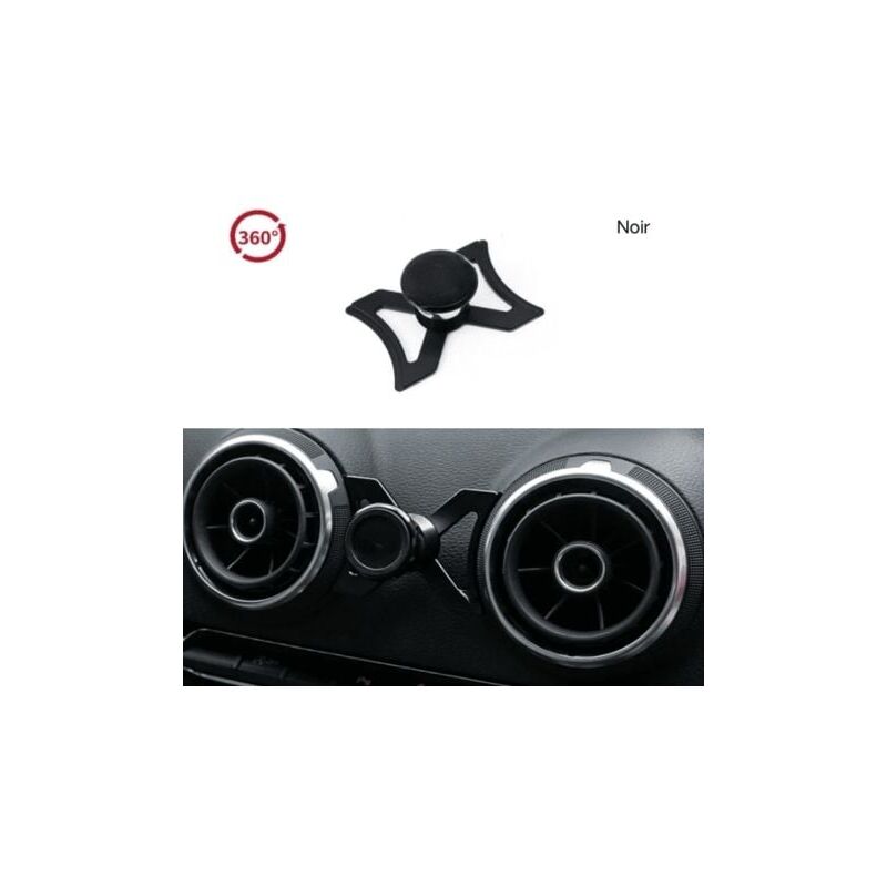 Image of Magnetische Autotelefonhalterung für Audi A3 S3 RS3 8V gps 360 Grad verstellbare Ansicht Schwarz