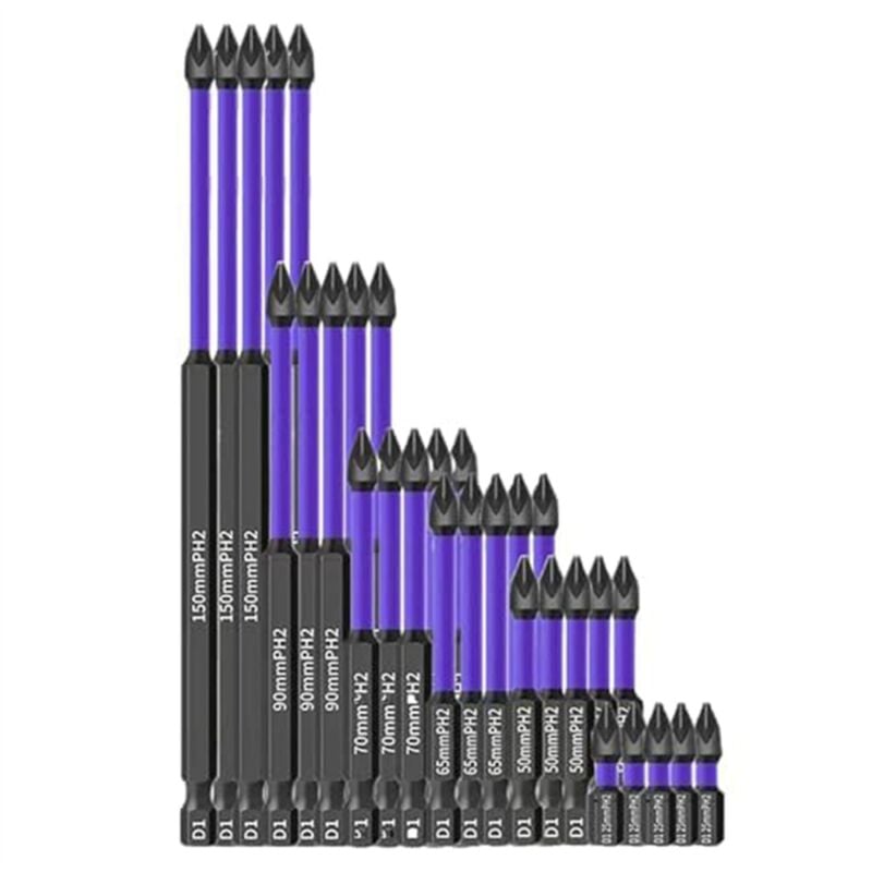 Image of Tlily - Magnetische Bohrer, rutschfest und stoßfest, mit Schraubendreher-Set (5er-Set)