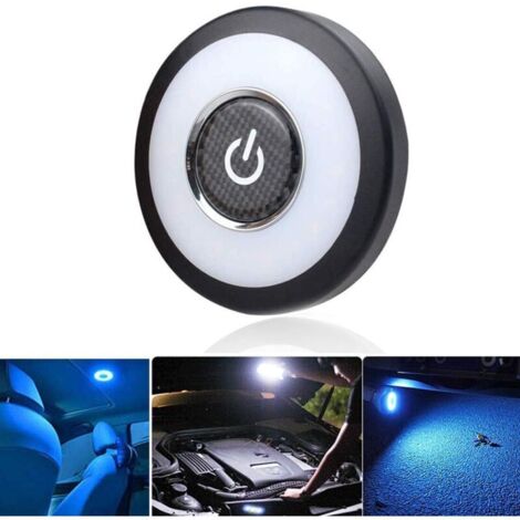 Magnetische, dreifarbige LED-Autobeleuchtung für Nacht, Kofferraum und Leselampe