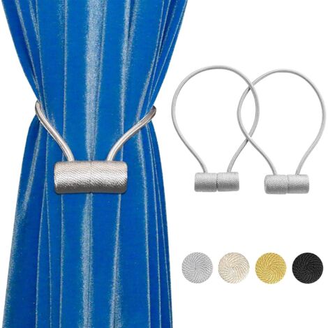 Magnetische Gardinenhalter, die praktischste Lösung, weiß, 2 Stück