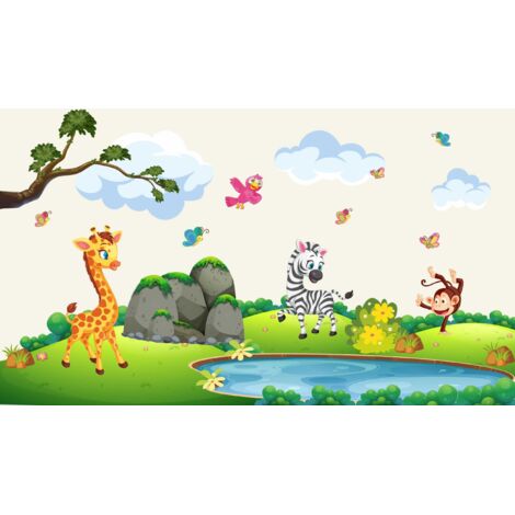 Magnetische Heizkörpermatte Giraffe Zebra 60x100