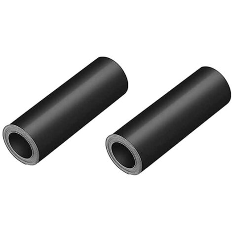 Magnetische Kaminabdeckung, zugluftdicht, schwarzes Gummi, 91,44 x 10,16 cm oder 101,6 x 15,24 cm, 2er-Pack