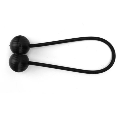 Magnetische, kugelförmige Gardinenhalter – Dekorative Schleifen für Fenster, schwarze Clips