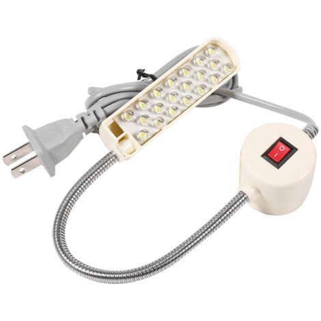 Magnetische Nählampe mit 10 LEDs, flexiblem Arm und eingebautem Schalter