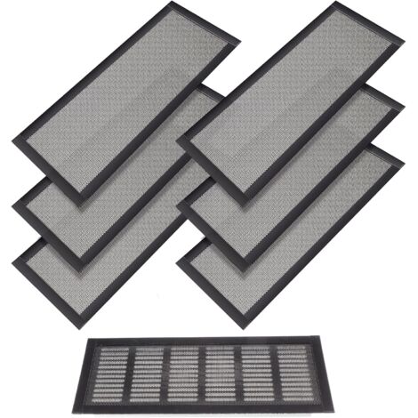 Magnetische PVC-Bodenlüftungsgitter (rechteckig): Verstellbare Lamellen für optimale Luftzirkulation im Keller Einfache Montage ohne Bohren