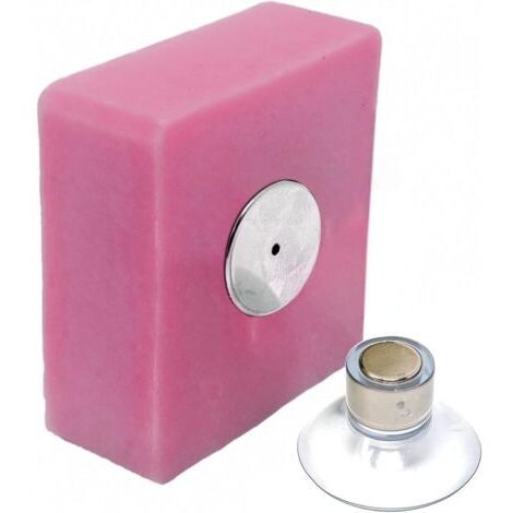 Magnetische Seifenschale mit Saugnapf, schlichtes Design & starker Halt, Edelstahl, Wandmontage, kein Bohren erforderlich, Badezimmer, Küche, WC