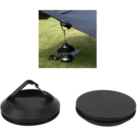 Magnetischer Campinghaken – ABS und Magnetismus – 5 kg Tragkraft – Schwarz – Absolut sicherer Halt für LED-Laternen und Seile