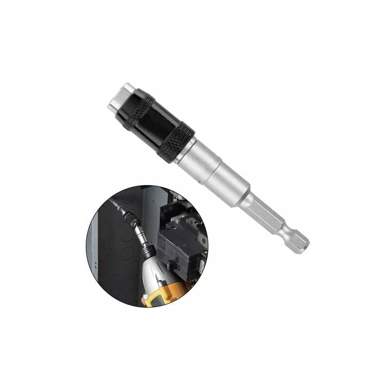 Image of Magnetischer, schwenkbarer, schlagfester Bithalter für Bohrschrauber