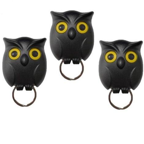 Magnetischer Eulen-Schlüsselhalter zur Wandmontage mit blinkenden Augen zum Aufhängen von Schlüsseln – ein dekoratives und funktionales Accessoire