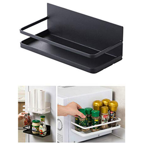 Magnetischer Gewürzorganizer mit einer Ebene für den Kühlschrank, magnetisches Ablagefach