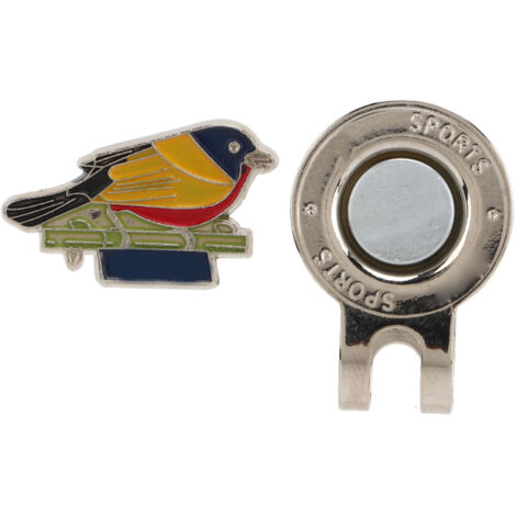 Magnetischer Golfhutclip aus Legierung mit niedlichem Vogelmotiv, dekoratives Ballmarker-Accessoire