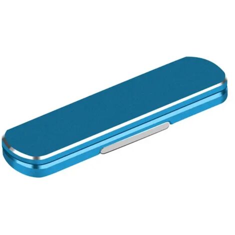 Magnetischer Handyhalter, faltbarer Aluminium-Handyhalter, Mini-Ständer, hochwertiger Metallhalter, 360° drehbarer Ständer, Himmelblau