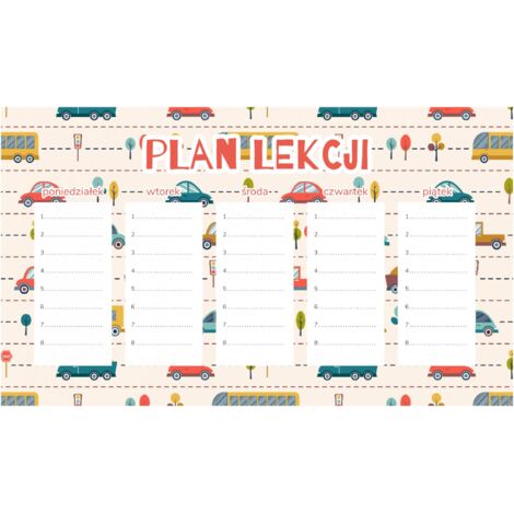 Magnetischer Kinder-Lehrplan Verkehr 30x17,5CM