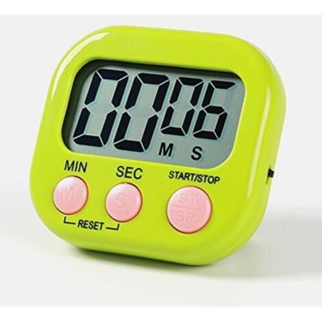 Magnetischer Küchentimer mit großem LCD-Bildschirm, Kochlernfunktion, lautem Alarm und Countdown-Timer