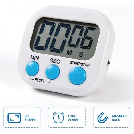 Magnetischer Küchentimer mit großem LCD-Display, Timer zum Kochen