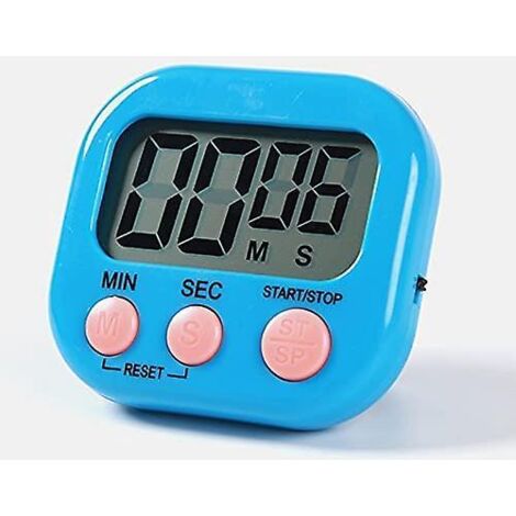Magnetischer Küchentimer mit großem LCD-Display, Timer zum Kochen, Lernen, leistungsstarker Alarm und Countdown-Timer