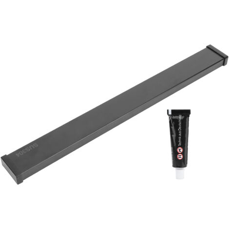 Magnetischer Messerhalter aus Edelstahl zur Wandmontage, 50 cm, schwarz – Aufbewahrung für Küchenaccessoires
