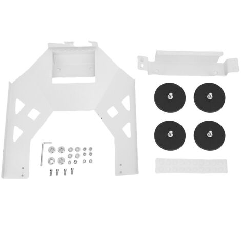 Magnetischer Mini-Geschirrhalter mit Schnellverschluss, Korrosionsschutz und 360°-Drehung – Edelstahl-Set (Montagematerial und Werkzeuge)