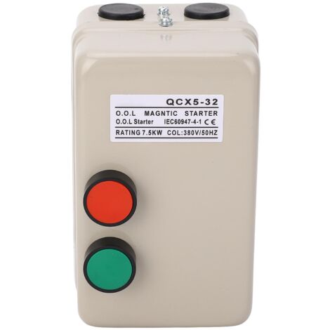 Magnetischer Motorstarter, 7,5 kW, 3-phasig, 380 V, 20 bis 32 A, Steuerschalter für Luftkompressoren und Wasseranwendungen