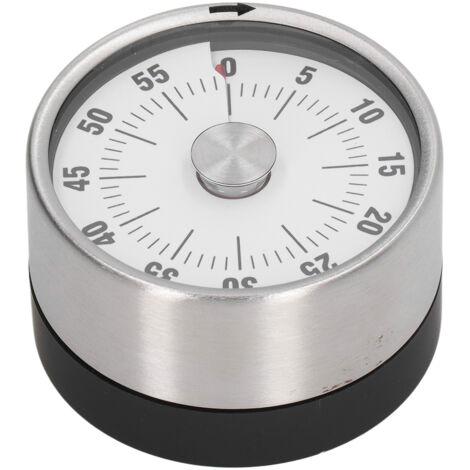 Magnetischer Timer, Edelstahl, 70 dB, hochpräziser optischer Timer für die Küche, Weiß