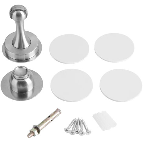 Magnetischer Türstopper aus Edelstahl 304, Türstopper für Zuhause, silberfarben