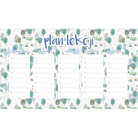 Magnetischer Unterrichtsplan Camp im Wald 30x17,5CM