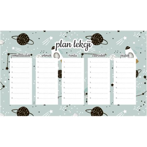 Magnetischer Unterrichtsplan für Kinder, Satelliten im Weltraum, 30 x 17,5 cm