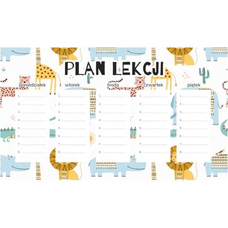 Magnetischer Unterrichtsplan für Kinder, Tiere in Kleidung, 30 x 17,5 cm