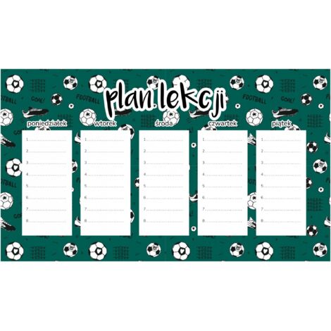 Magnetischer Unterrichtsplan Fußballspiel 45x26CM